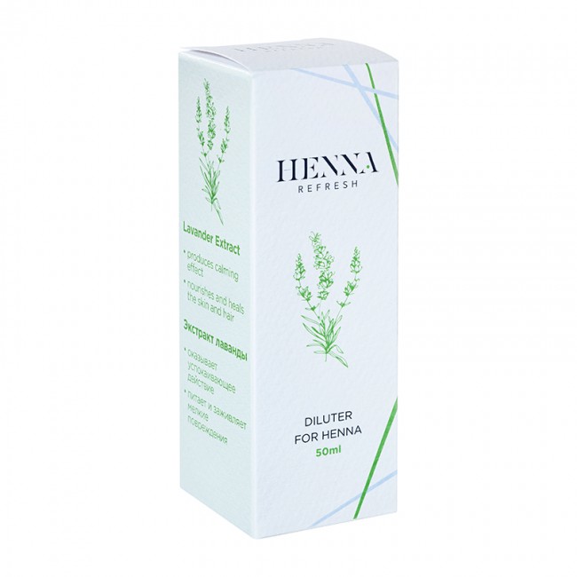 Раствор для хны Henna Refresh «Diluter for Henna» с экстрактом лаванды, упаковка