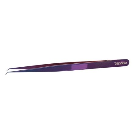 Инструменты для ресниц: изогнутый пинцет для объёмного наращивания ресниц. Цвет: пурпурное сияние. 