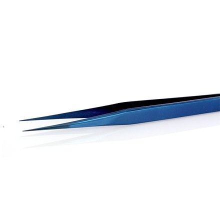 Инструменты для ресниц: прямой пинцет для классического наращивания ресниц. Цвет: синий металлик. 
